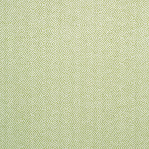 Fabric swatch of a green woven fabric for upholstery