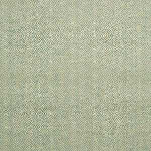 Fabric swatch of a green woven fabric for upholstery