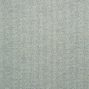 Fabric swatch of a blue woven fabric for upholstery