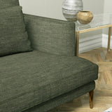 Sofa in a grey linen mix upholstery fabric