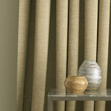 Curtains in a golden beige linen mix fabric