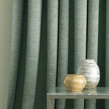 Curtains in a grey linen mix fabric