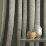 Curtain in a grey linen mix fabric