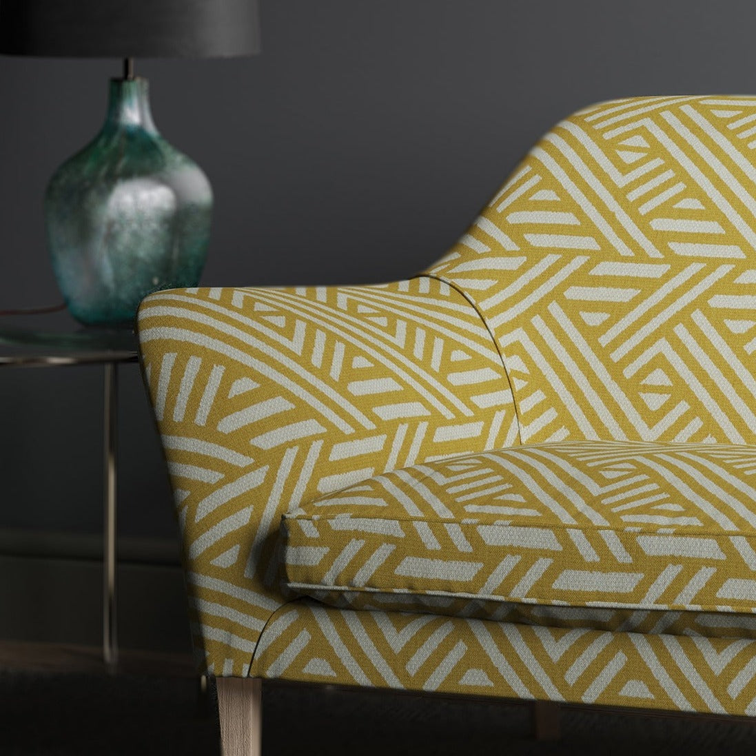 Sofa in design name Pampas, colourway Saffron from the Tango collection