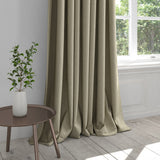 Curtain in a neutral plain cotton fabric