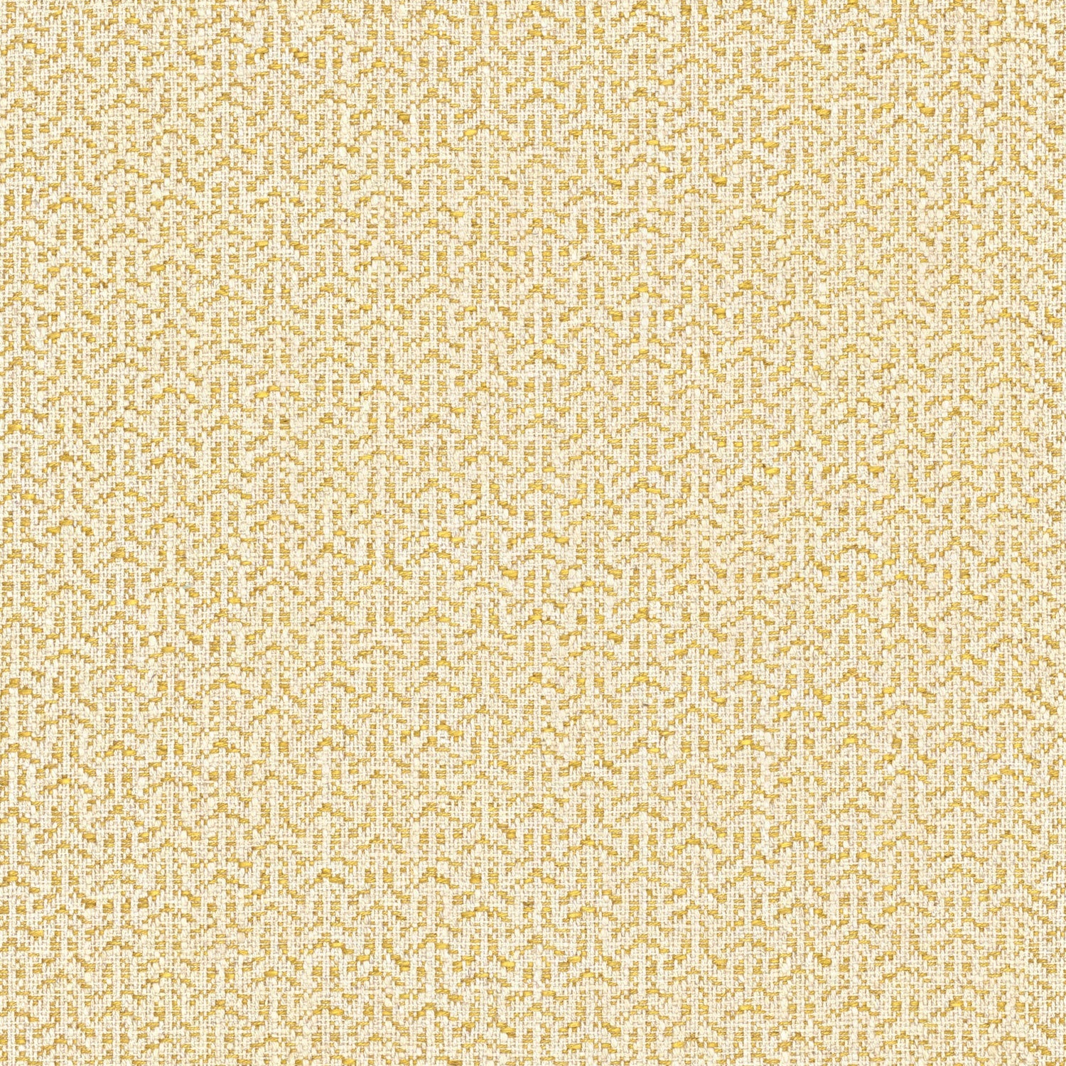 Fabric swatch of a Scandi-style semi-plain stain resistant upholstery fabric in a yellow colour