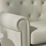 Sofa upholstered in a grey Scandi-style semi-plain upholstery fabric with a stain resistant finish