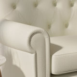 Sofa upholstered in a light pink Scandi-style semi-plain upholstery fabric with a stain resistant finish