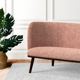 Sofa in a peach tweed style fabric for upholstery use