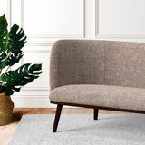 Sofa in a beige tweed style fabric for upholstery use