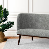 Sofa in a grey tweed style fabric for upholstery use