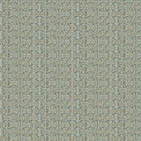 Fabric swatch of a stain resistant weave fabric with a geometric check design in blue colours