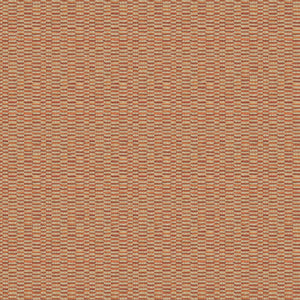Fabric swatch of a stain resistant weave fabric with a broken stripe design in red colours