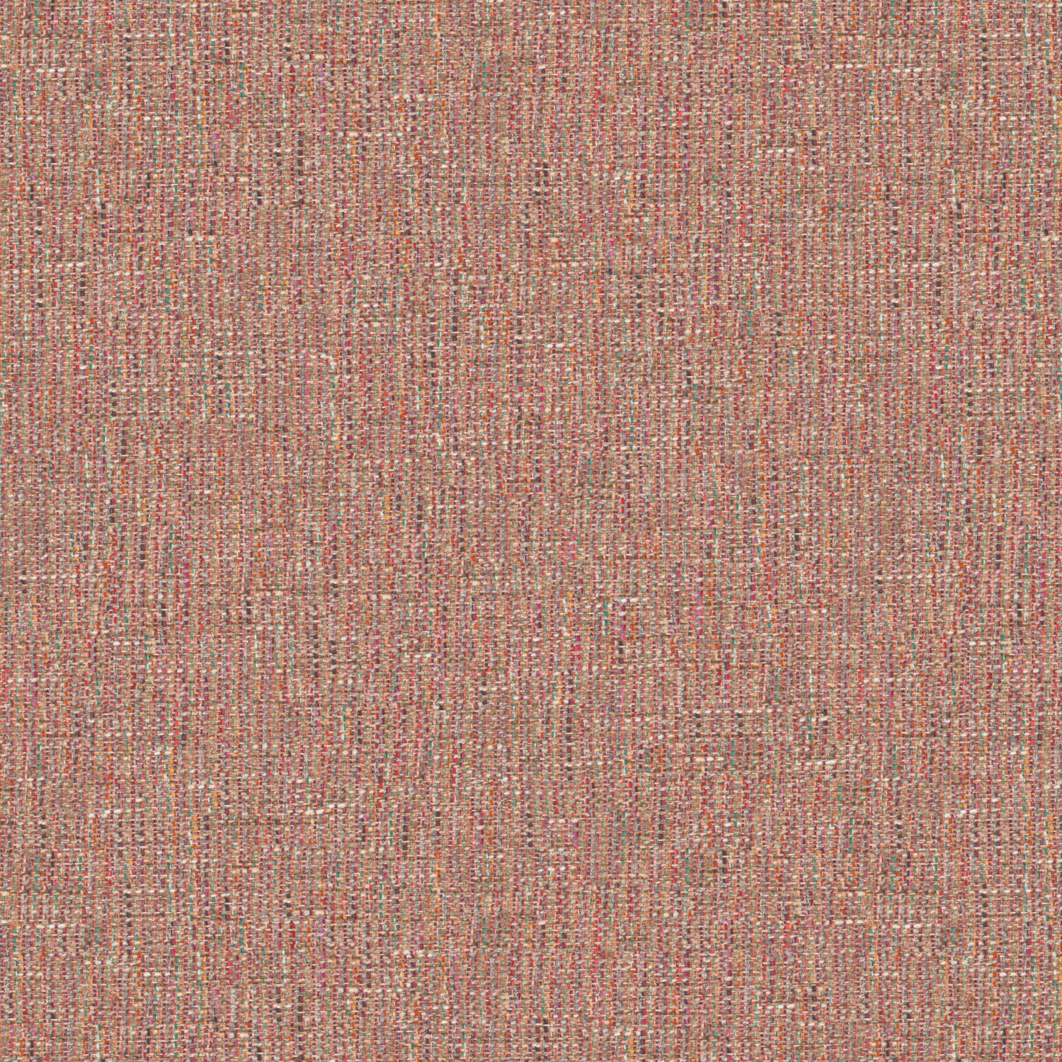 Fabric swatch of a stain resistant weave fabric with a tweed design in pink colours