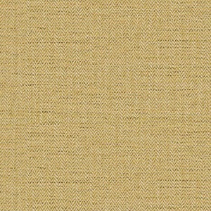 Sample of a woven fabric in a herringbone design in Saffron