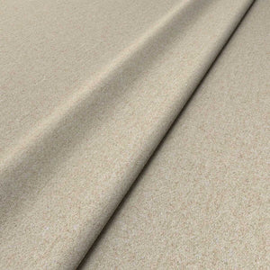 Sample of a cream woven fabric in recycled wool.