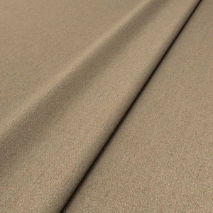 Sample of a brown woven fabric in recycled wool.