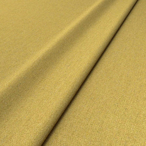 Sample of a yellow woven fabric in recycled wool.