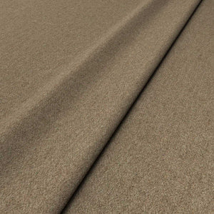 Sample of a brown woven fabric in recycled wool.