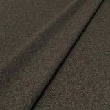 Fabric swatch of a plain dark brown wool fabric for curtains and upholstery
