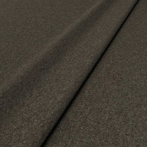 Fabric swatch of a plain dark brown wool fabric for curtains and upholstery