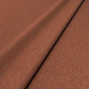 Sample of a orange woven fabric in recycled wool.