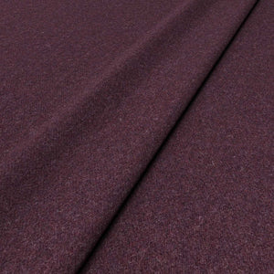 Sample of a purple woven fabric in recycled wool.