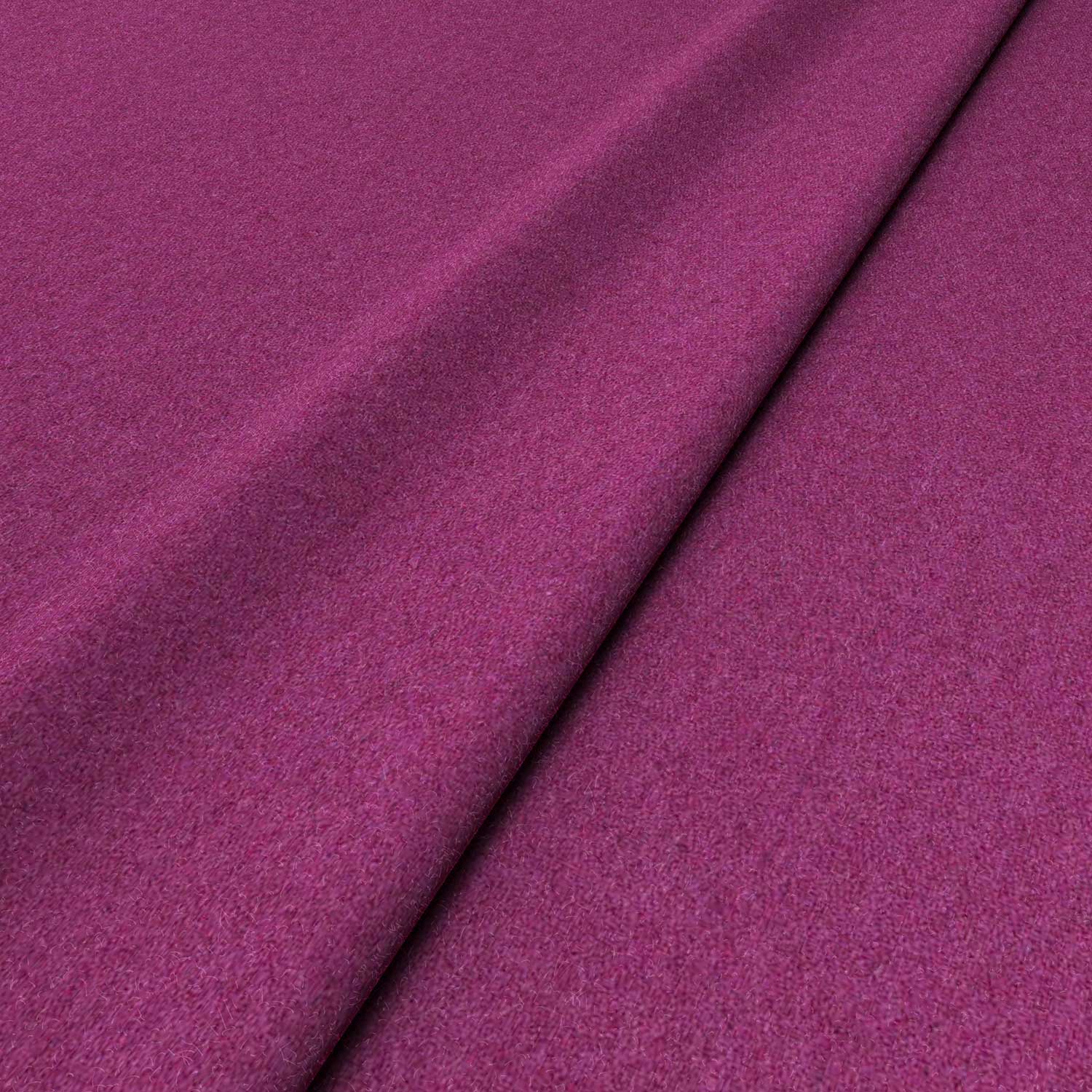 Sample of a purple woven fabric in recycled wool.
