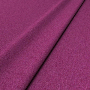 Sample of a purple woven fabric in recycled wool.