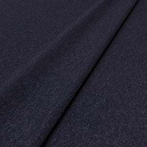 Sample of a blue woven fabric in recycled wool.