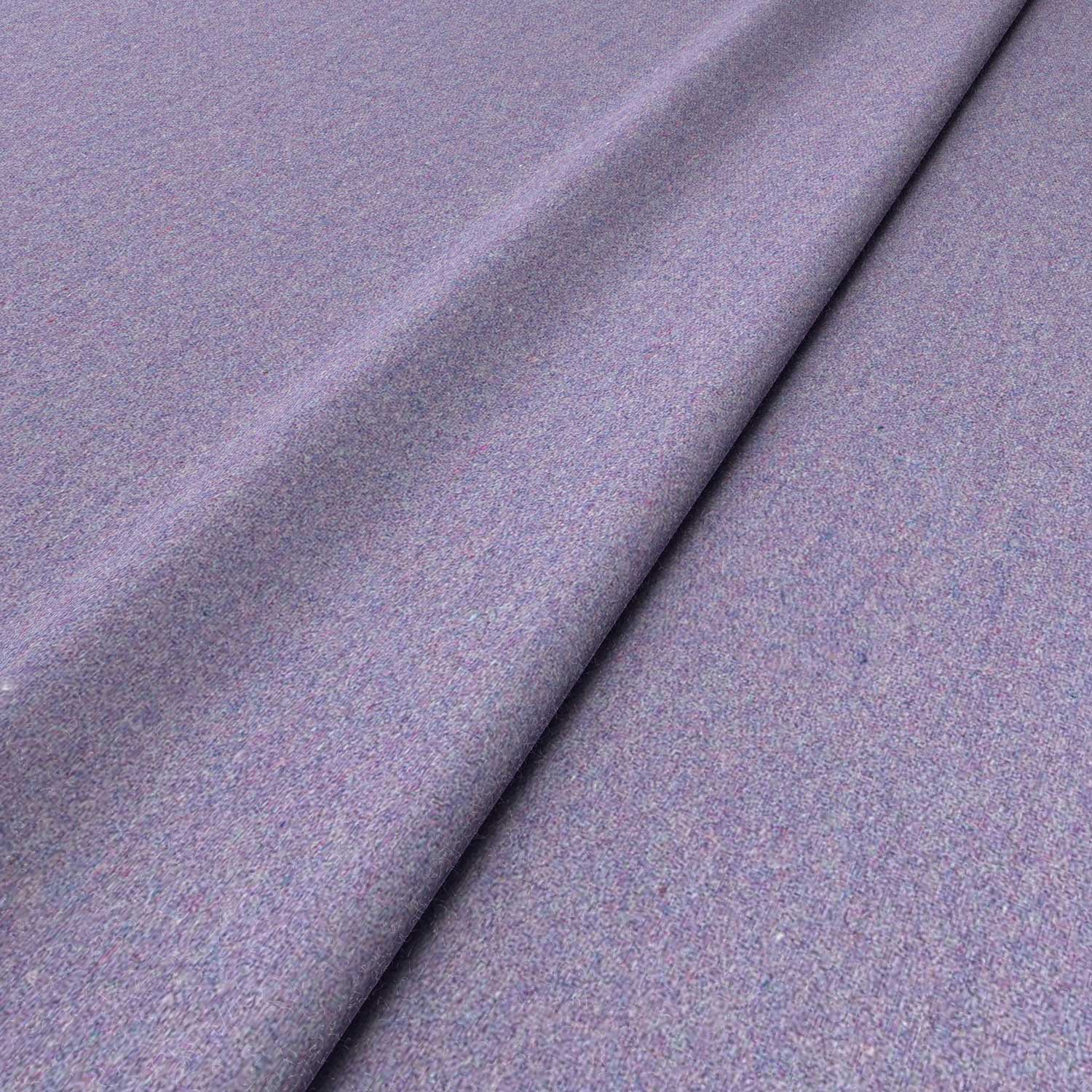 Sample of a purple woven fabric in recycled wool.