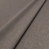 Sample of a brown woven fabric in recycled wool.