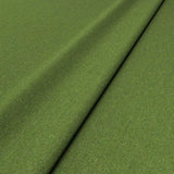Sample of a green woven fabric in recycled wool.
