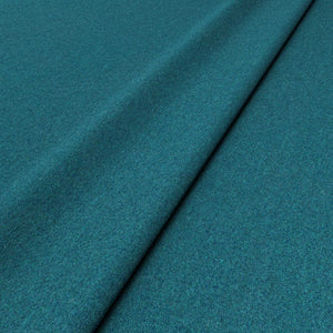 Sample of a blue woven fabric in recycled wool.