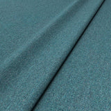 Sample of a blue woven fabric in recycled wool.