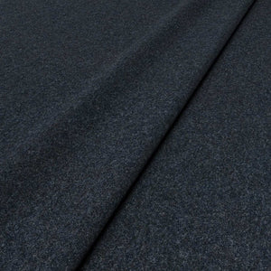 Sample of a blue woven fabric in recycled wool.