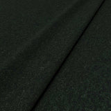 Sample of a black woven fabric in recycled wool.