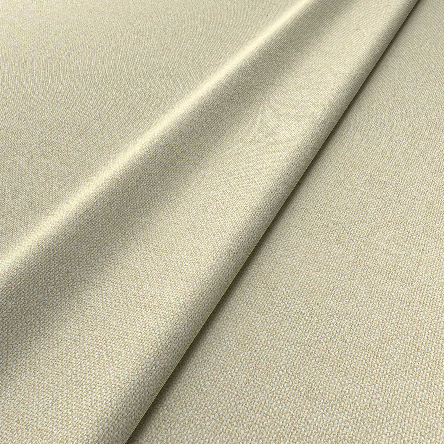 Fabric swatch of a cream woven fabric for upholstery