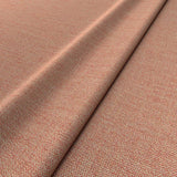 Fabric swatch of a plain coral weave fabric for upholstery