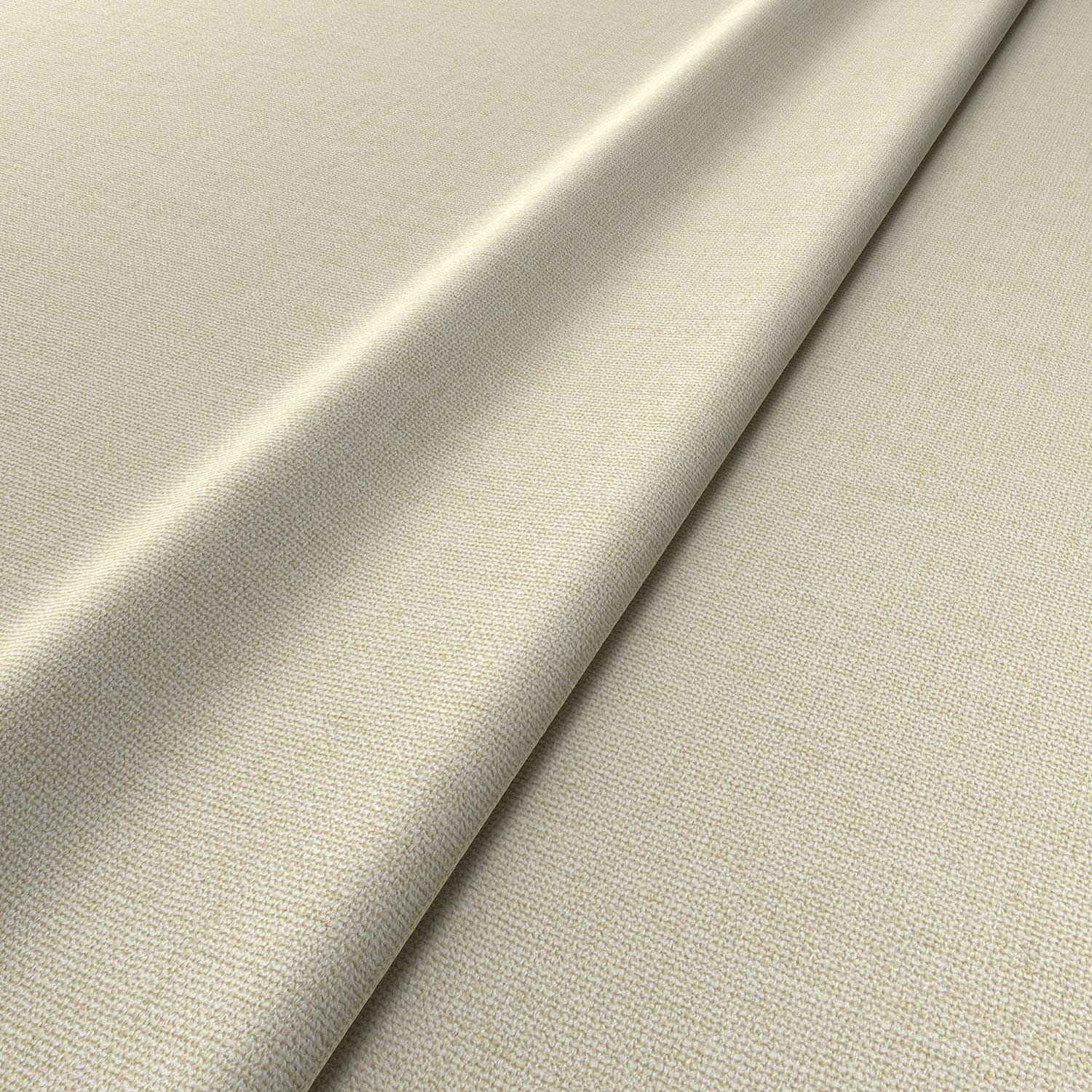 Fabric swatch of a plain cream weave fabric for upholstery