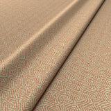 Fabric swatch of a orange woven fabric for upholstery