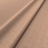 Fabric swatch of a red woven fabric for upholstery
