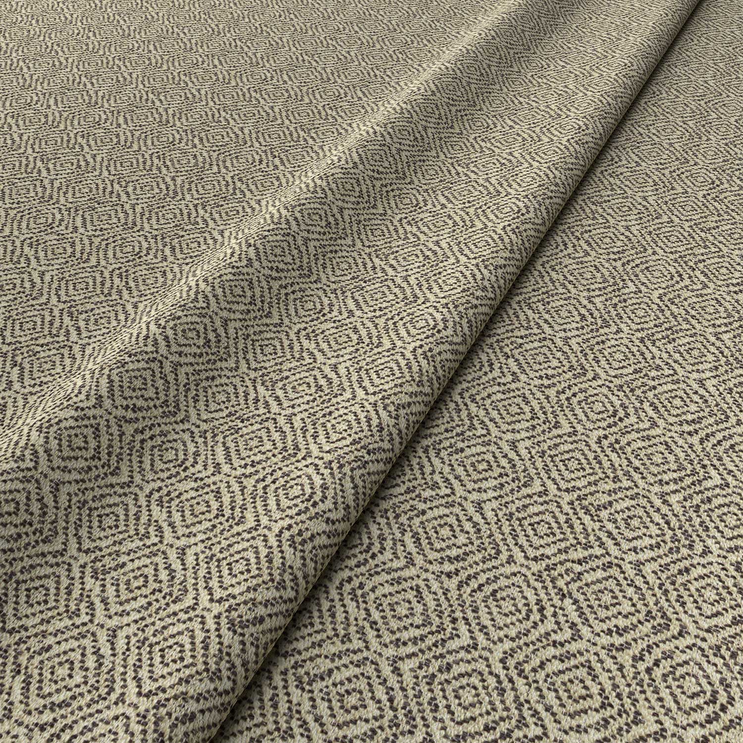 Fabric swatch of a grey woven fabric for upholstery