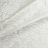 Fabric swatch of a contemporary damask fabric in a light neutral colour for upholstery and curtains.