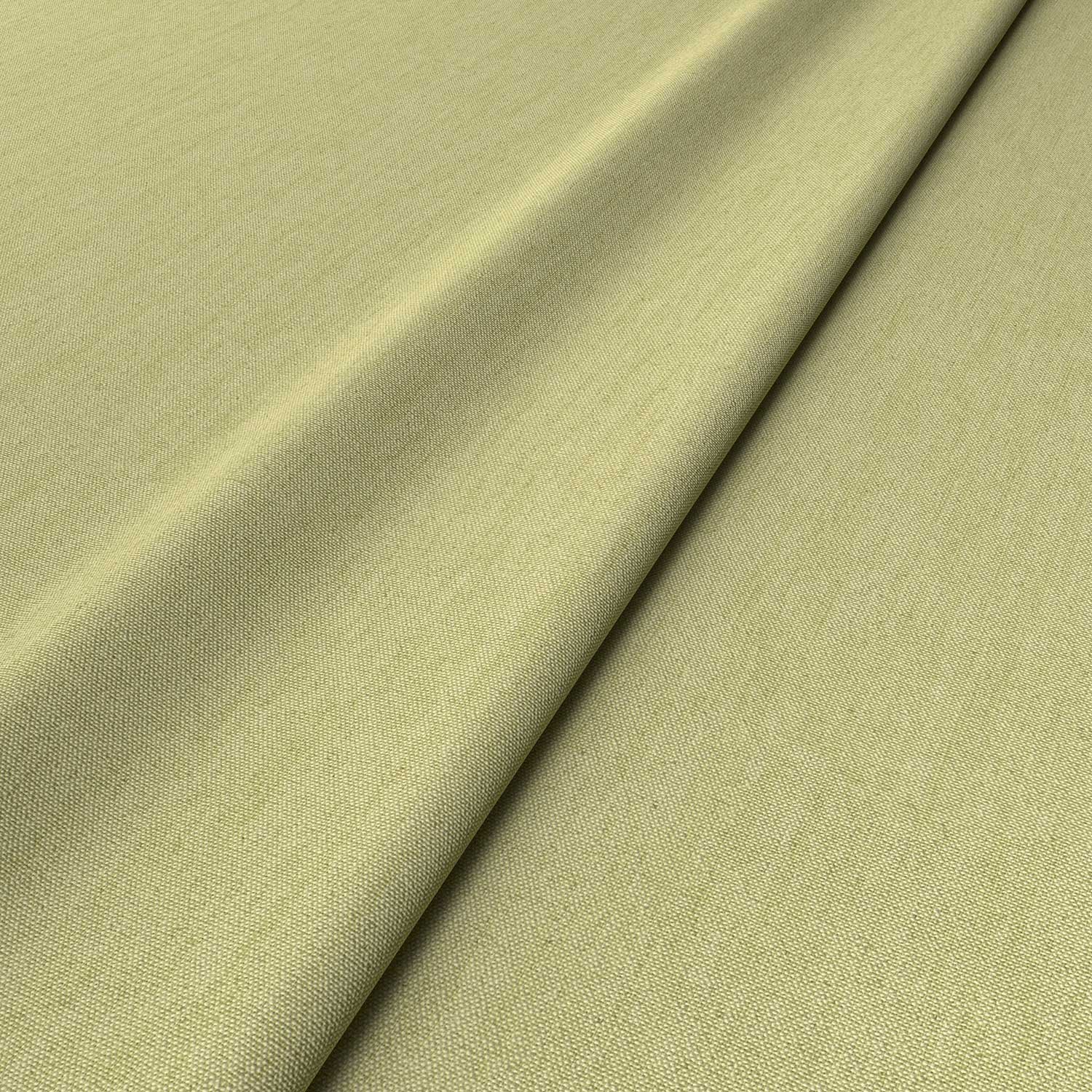 Sample of a green woven fabric.