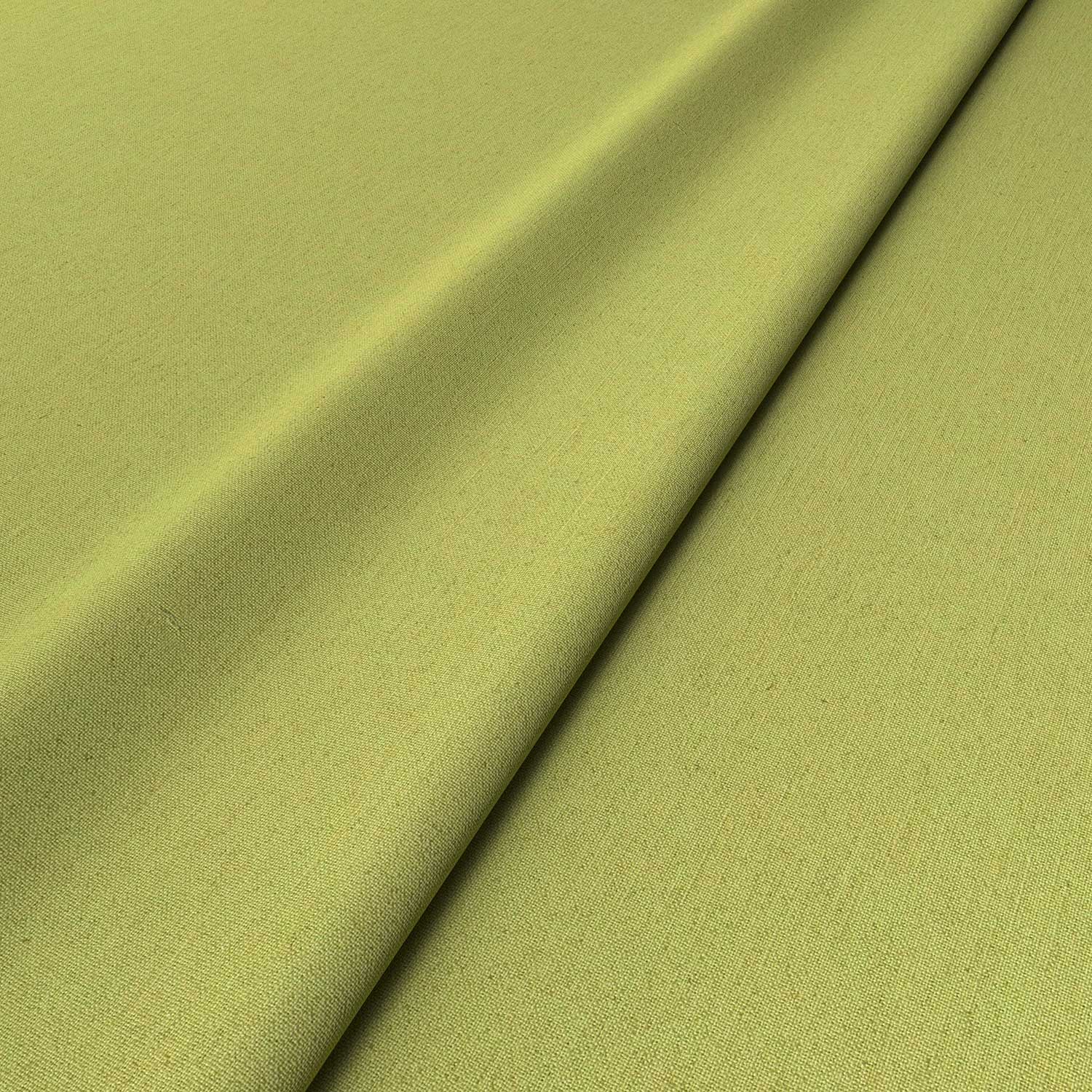 Sample of a green woven fabric.