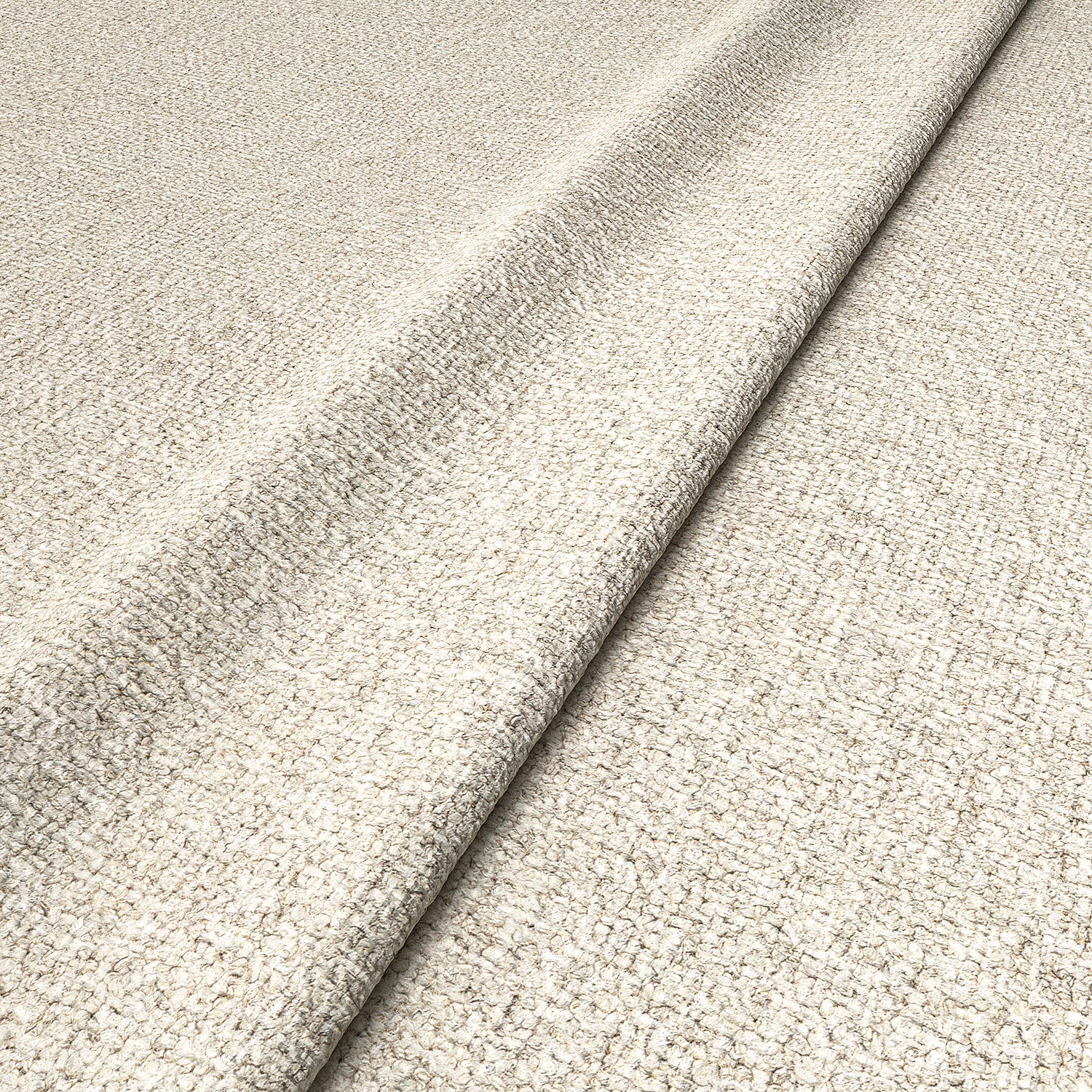 Sample of a boucle fabric in Almond