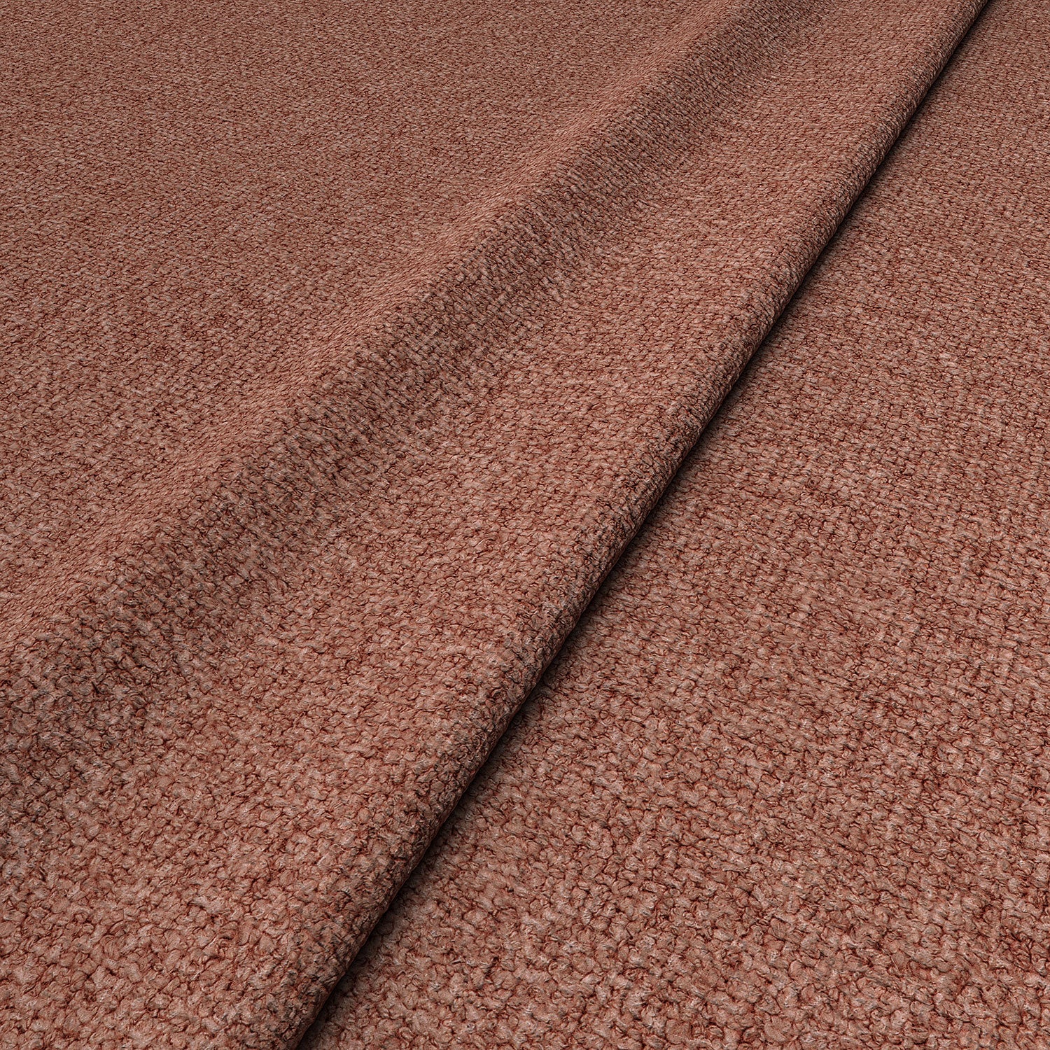 Sample of a boucle fabric in Rose