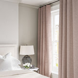 Curtain in a boucle fabric in Pale Pink