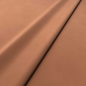 Fabric swatch of a orange velvet upholstery fabric